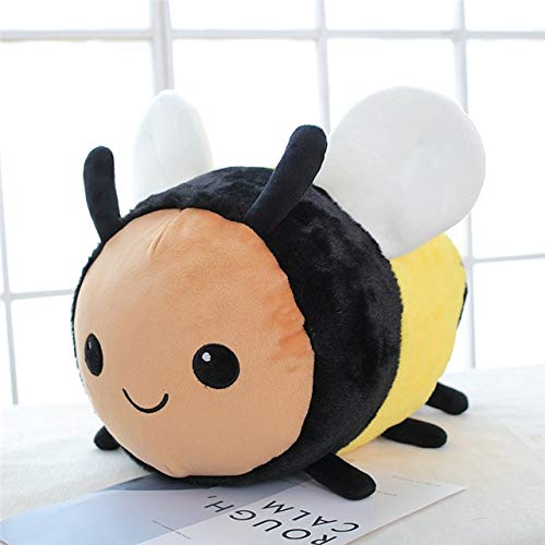 20-40 CM Nuevo Anime Kawaii Felpa Abeja Mariquita Juguetes para bebés Juguetes de Peluche Almohada habitación de bebé hogar Moda Almohadas Decorativas 40 CM Amarillo