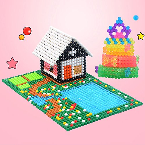 2600PCS Bead 20 Colores Fuse Craft Sticky Beads Kit Set con Pinzas Pegboards Pen para Niños Niños DIY Artesanía Juguetes Educativos