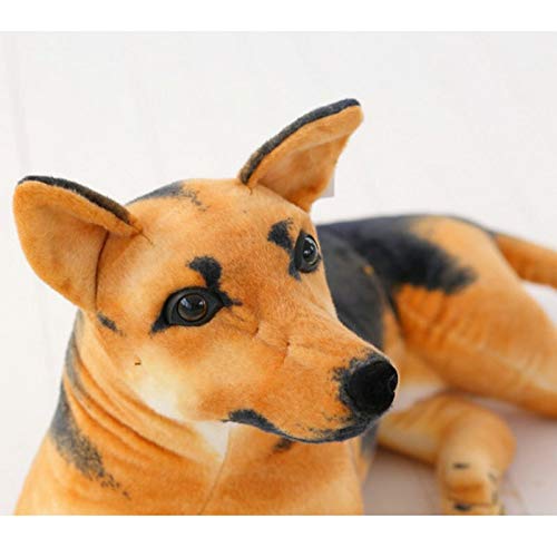 30cm-90cm Animal de Peluche de Felpa Perro de Pastor alemán Muñeco de Peluche Juguete de Peluche Creativo Perro del ejército de Peluche Regalo Kawaii para niño Niña Niño Aproximadamente 75cm Bdog