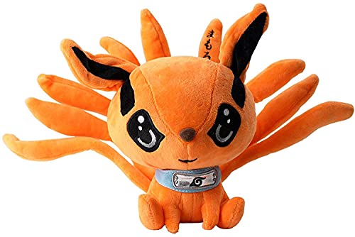 30Cm lindo Anime Naruto Kyuubi Kurama nueve colas zorro juguetes de peluche realistas dibujos animados muñecos de peluche animales regalos de cumpleaños dormitorio Oficina Deco