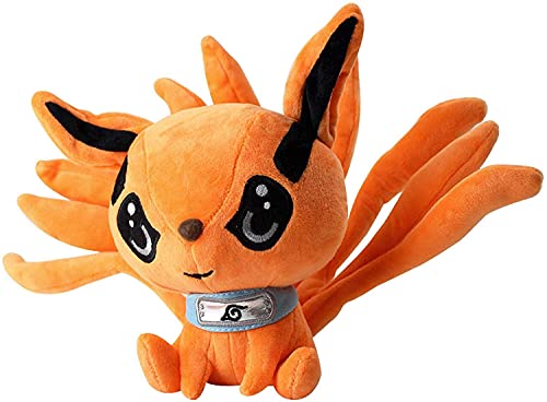 30Cm lindo Anime Naruto Kyuubi Kurama nueve colas zorro juguetes de peluche realistas dibujos animados muñecos de peluche animales regalos de cumpleaños dormitorio Oficina Deco