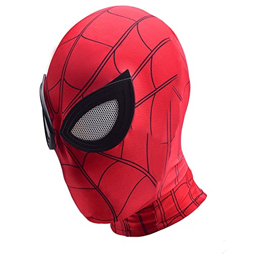 3D Spiderman Máscaras Spider Man Cosplay Disfraces Lycra Cabeza Cubrir Superhéroe Role Play Props Halloween Performance Headgear,adulto-Spiderman C