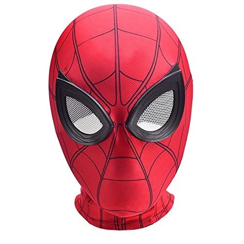 3D Spiderman Máscaras Spider Man Cosplay Disfraces Lycra Cabeza Cubrir Superhéroe Role Play Props Halloween Performance Headgear,adulto-Spiderman C