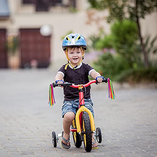 4 Piezas Baven Manillar Serpentinas Bicicleta Manillar Serpentinas Accesorios Bicicleta Niña Borlas de Patinete para Niños, Bicicleta Manillar Serpentinas para Niños Niños Niña