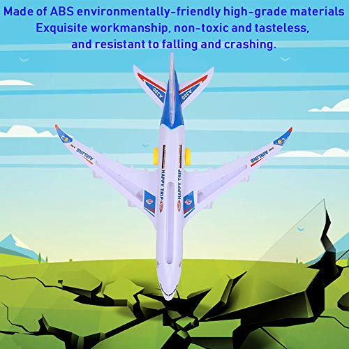 43 cm de longitud, simulación de avión, juguete cognitivo con sonido y luz para niños