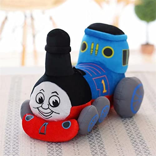 47-B Simulator Thomas Pequeño Tren Peluche Juguetes, Almohada, Tren Música Niños Niño Cumpleaños Regalo (Color : Bluea-a, Size : 35cm)