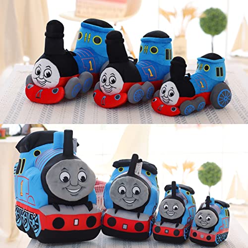 47-B Simulator Thomas Pequeño Tren Peluche Juguetes, Almohada, Tren Música Niños Niño Cumpleaños Regalo (Color : Bluea-a, Size : 35cm)