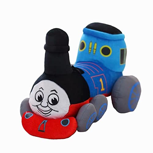 47-B Simulator Thomas Pequeño Tren Peluche Juguetes, Almohada, Tren Música Niños Niño Cumpleaños Regalo (Color : Bluea-a, Size : 35cm)