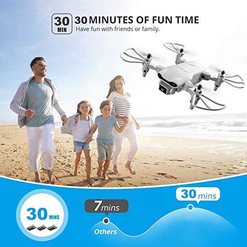 4DRC V9 Mini Drone con Cámara 720P HD Plegable FPV Control de Voz, Control de Gestos, Trayectoria de Vuelo, Vuelo Circular, Rotación de Alta Velocidad, FILP 3D, Sensor G, Modo sin Cabeza