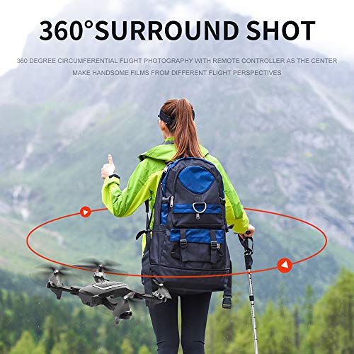 4K HD WiFi GPS Drone with Dual Camera for Adults, HJ38 FPV Professional Drone RC Quadcopter for Beginners with 5G Real Time Transmission, Follow-me, Gesture Photo, 40 Mins Flight Time