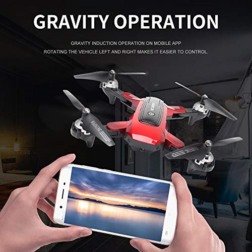 4K HD WiFi GPS Drone with Dual Camera for Adults, HJ38 FPV Professional Drone RC Quadcopter for Beginners with 5G Real Time Transmission, Follow-me, Gesture Photo, 40 Mins Flight Time