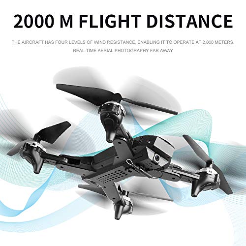 4K HD WiFi GPS Drone with Dual Camera for Adults, HJ38 FPV Professional Drone RC Quadcopter for Beginners with 5G Real Time Transmission, Follow-me, Gesture Photo, 40 Mins Flight Time