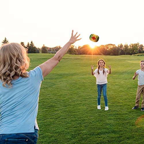 5 Piezas de Pelotas Tejidas de Multicolor Kickball Tejido Suave Bolas para Niños y Principiantes (5 Piezas)