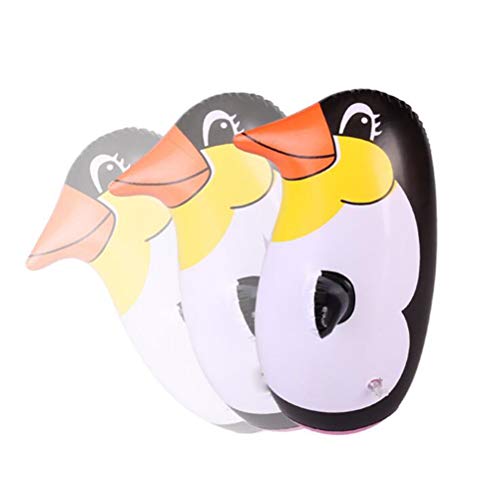 5 pingüinos hinchables de 22 cm, juguete suave, juguete hinchable para fiestas, accesorios para niños, juegos de interior (color aleatorio)