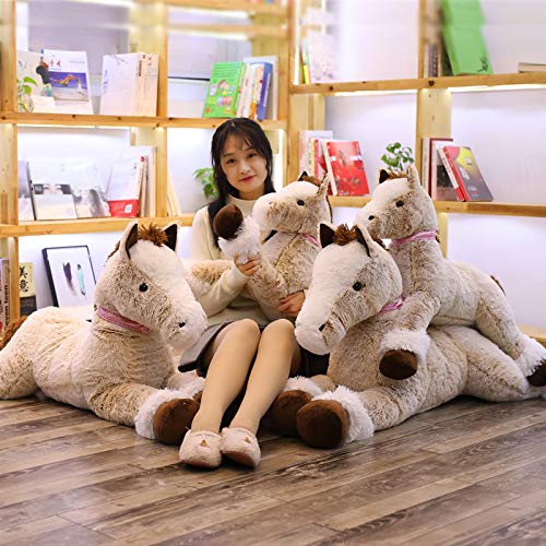 90cm / 120cm Creatividad Lindo Kawaii Unicornio Peluches Gigante Animal de Peluche Caballo Juguetes para niños Muñeca Suave Hogar Regalo de cumpleaños 90cm