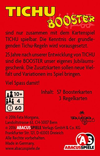 ABACUSSPIELE 08163 – Juego de Cartas, tichu Booster