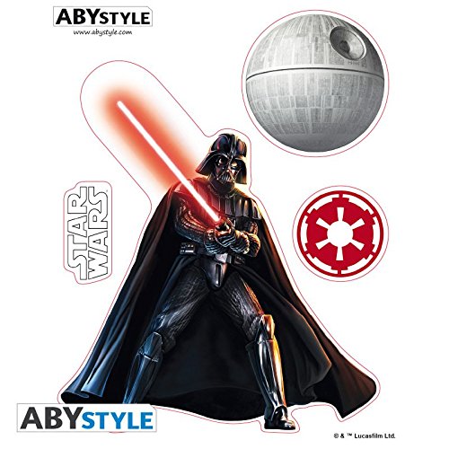 ABYstyle Star Wars – Pegatinas – 16 x 11 cm/2 Tablas – VADOR / Trooper