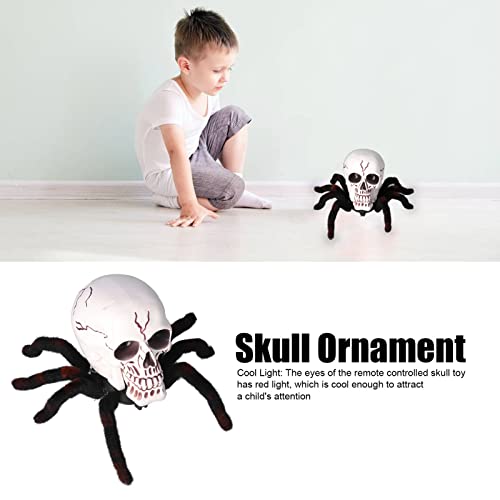 Accesorios de Calavera de Halloween de Miedo, Estatua de Cabeza de Esqueleto Realista, Inalámbrica Duradera para Regalo de Navidad para Niños(310)