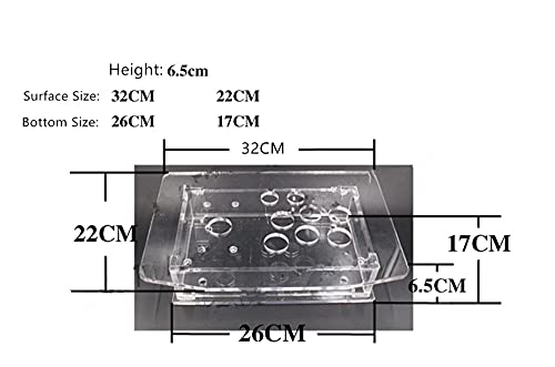 Accesorios de consola de juegos CDRagon Arcade Joystick Panel de acrílico Reemplazo de repuesto DIY Clear Transparente Handle Arcade Game Kit Construcción robusta Palanca de mando ( Color : Style A )