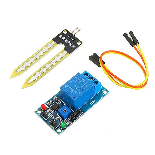 Accesorios electrónicos de bricolaje, Controlador de relé de 12 V CC de humedad del suelo del módulo del sensor de humedad de riego automáticamente for A-r-d-u-i-n-o - productos que funcionan con plac