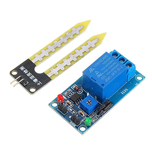 Accesorios electrónicos de bricolaje, Controlador de relé de 12 V CC de humedad del suelo del módulo del sensor de humedad de riego automáticamente for A-r-d-u-i-n-o - productos que funcionan con plac