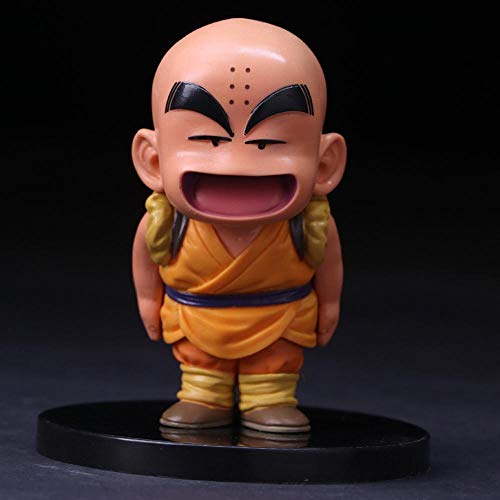 Action Figure Dragon Ball Krilin Joven Y Son Goku Animados Carácter Modelo Estatua Decoración A-12CM