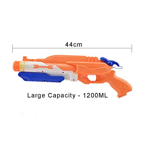 Addmos Pistola de Agua hasta 10 Metros de Distancia Super Pistola de Agua 1.2L Tanque de Doble Potencia de Juguete al Aire Libre de Lucha contra el Agua para niños Adultos