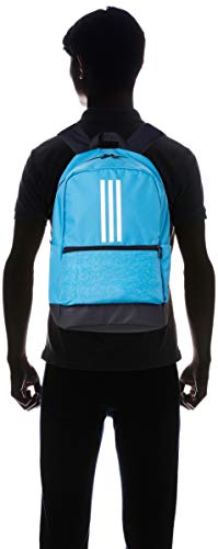 adidas Classic Backpack 3 Stripes, Unisex Adulto, Multicolor (Shock Cyan/Legend Ink/White), Talla Única