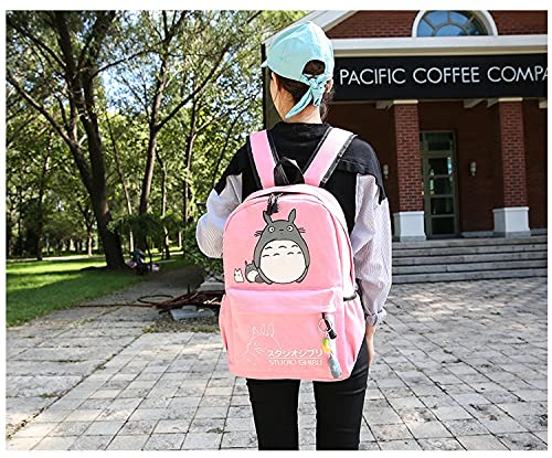 Adolescente Mi Vecino Totoro Mochila Dibujos Animados Anime Knapsack Viajes Daypack Rucksack Escuela Bolso (Color : F)