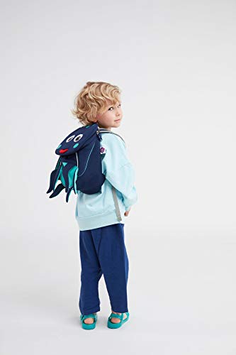 Affenzahn Small Friend Oliver Octopus Blue - Mochila Infantil (25 cm, 4 L), Color Azul