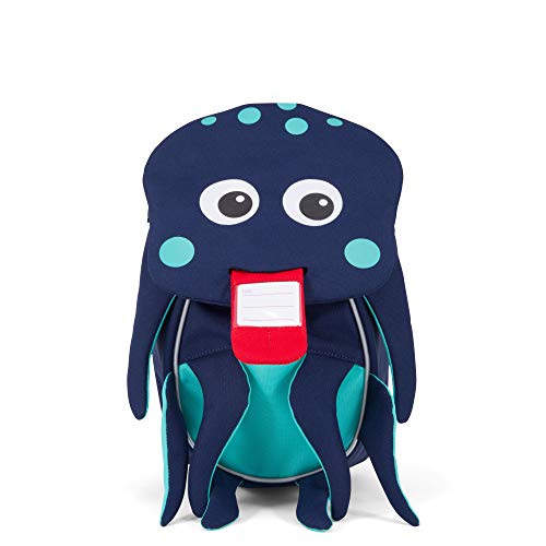 Affenzahn Small Friend Oliver Octopus Blue - Mochila Infantil (25 cm, 4 L), Color Azul