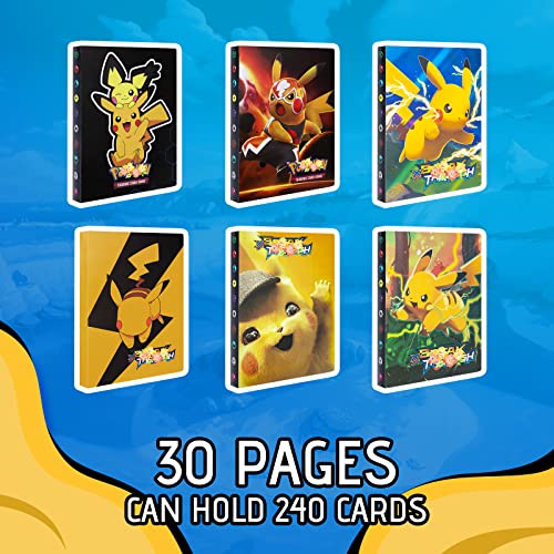 Album Cartas Pokemon, Carpeta Pokemon para Tarjetas, Album Pokemon para Cartas 2021, Álbum de Entrenador de Cartas GX EX, 30 páginas - Puede Contener hasta 240 Tarjetas