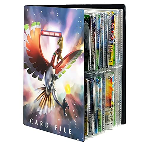 Álbum para 240 Cartas Pokemon, Libro con fundas de plástico para tarjetas o cromos, Ilustraciones de personajes, álbum para tarjetas