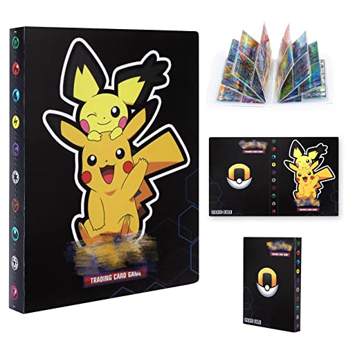 Álbum Titular de Tarjetas, Carpeta Pokemon Tarjetas, Album Protectora de Doble Cara de Tarjeta Pokemon, Libro de Cartas GX EX Colección, 30 páginas 240 Tarjetas Capacidad