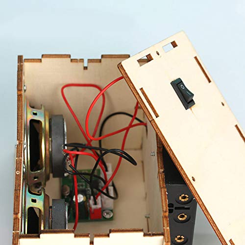 ALEOHALTER Kit de caja de altavoz Bluetooth DIY amplificador de sonido electrónico experimento de ciencia seguro