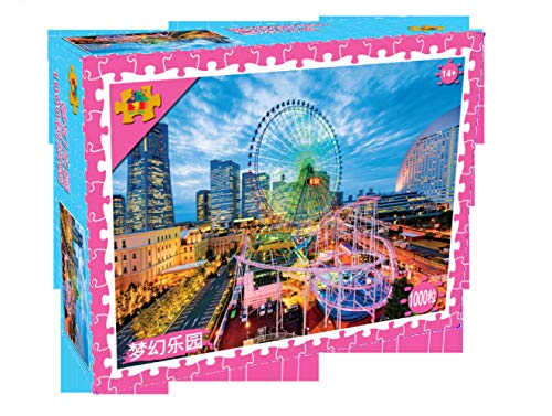 ALIANSHUO 1000 Piezas Puzzle Parque De Atracciones De La Ciudad Jigsaw Puzzles Classic Rompecabezas De Juguete 75X50Cm