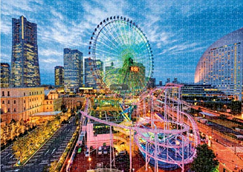 ALIANSHUO 1000 Piezas Puzzle Parque De Atracciones De La Ciudad Jigsaw Puzzles Classic Rompecabezas De Juguete 75X50Cm