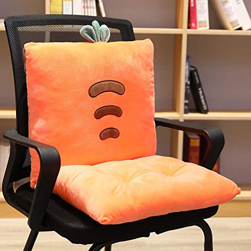 ALIFET Cojín para Silla Siamés de Dibujos Animados una Oficina Aula Silla cojín sillas Mimbre Estudiante Cremallera Desmontable Asientos Interior/Outdoor,E