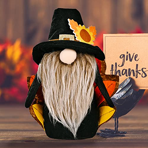 Allwiner Thanksgiving Gnomes Poupée Poupée Dinde Dinde Naine Elfe Ornements Pour La Décoration De Fête, Cadeau D'amour