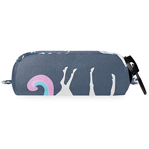 Almacenamiento Pocket Animal Unicorn Believe In Magic Holder Pouch Big Zipper Pencil Case Alta calidad