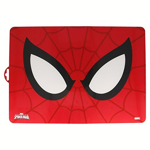 ALMACENESADAN 0406, Mantel Individual Character Marvel Spiderman; Dimensiones 43x29 cms; Producto de plástico Reutilizable; Libre bpa.