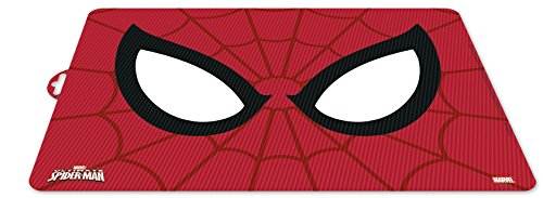 ALMACENESADAN 0406, Mantel Individual Character Marvel Spiderman; Dimensiones 43x29 cms; Producto de plástico Reutilizable; Libre bpa.