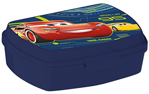 ALMACENESADAN, 0415, Sandwichera Rectangular Multicolor Disney Cars 3, 15x10x5,5 cms