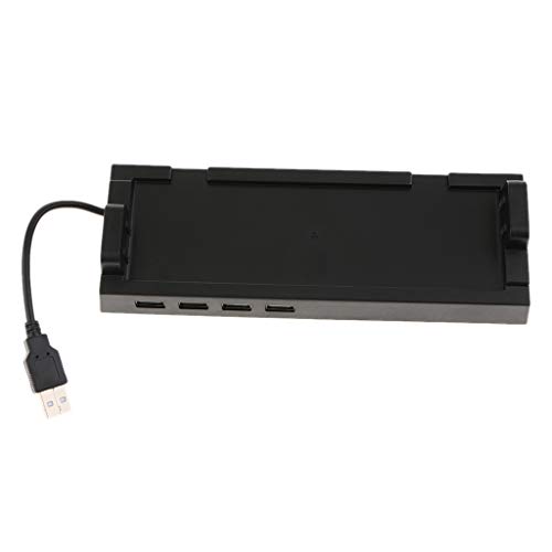 Almencla Estación De Cargador USB 5V DC 2A, Barra De Puerto USB Múltiple De 4 Puertos para Nintendo Switch