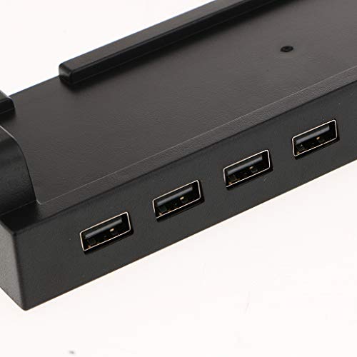 Almencla Estación De Cargador USB 5V DC 2A, Barra De Puerto USB Múltiple De 4 Puertos para Nintendo Switch