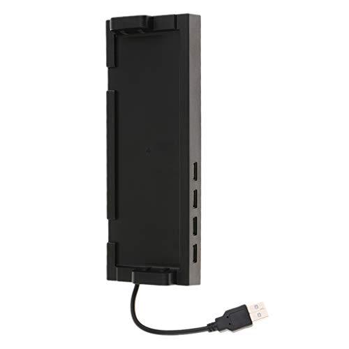 Almencla Estación De Cargador USB 5V DC 2A, Barra De Puerto USB Múltiple De 4 Puertos para Nintendo Switch