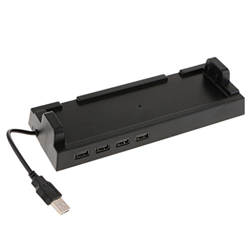 Almencla Estación De Cargador USB 5V DC 2A, Barra De Puerto USB Múltiple De 4 Puertos para Nintendo Switch