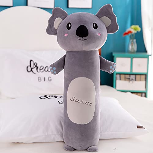 Almohada Cilíndrica Larga De Dibujos Animados Pequeño Animal De Peluche De Juguete Almohada Grande para Dormir Almohada Animal Muñeca Linda Decoración De La Habitación del Hotel En Casa Muñeca