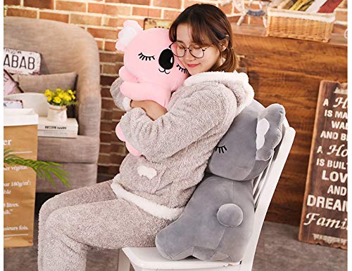 Almohada de Navidad, idea de regalo para niños, peluche, peluche, peluche, peluche, peluche, decoración para habitación de niña, niño, grande, koala XXL, color rosa, 50 cm