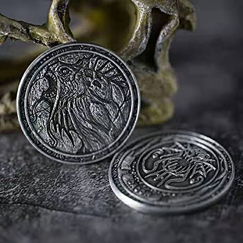 Alrededor De La Mitología De Cthulhu Padre Dagon Coin Coin(Color:Silver)